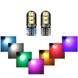 FS ไฟติดรถยนต์ ไฟติดป้ายทะเบียนรถยนต์ (1 หลอด) LED T10 Bulb 194 W5W 6SMD 2835