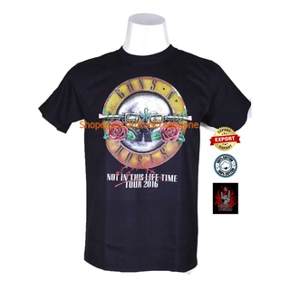 เสื้อวง Guns N Roses เสื้อไซส์ยุโรป กันส์แอนด์โรสเซส PTA1712 เสื้อวงดังๆ วินเทจ