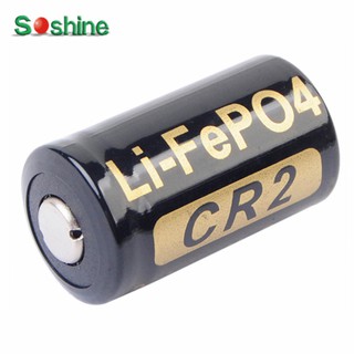 แบตเตอรี่ Soshine Rechargeable LiFePO4 400mAh 3.0V CR2 Batteries (ก้อนละ)