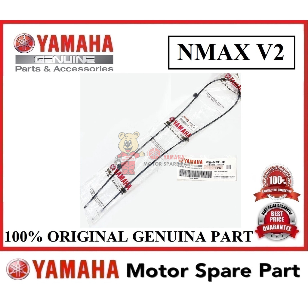 YAMAHA NMAX V2 สายล็อคที่นั่ง ASSY 0 B6H-F478E-00 TALI CUSION TEMPAT DUDUK KABER KABLE N-MAX N MAX ใ