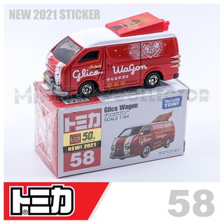 รถเหล็กTomica ของแท้ Tomica No. 58 Glico Wagon  (มีสติ๊กเกอร์ First Lot 2021)