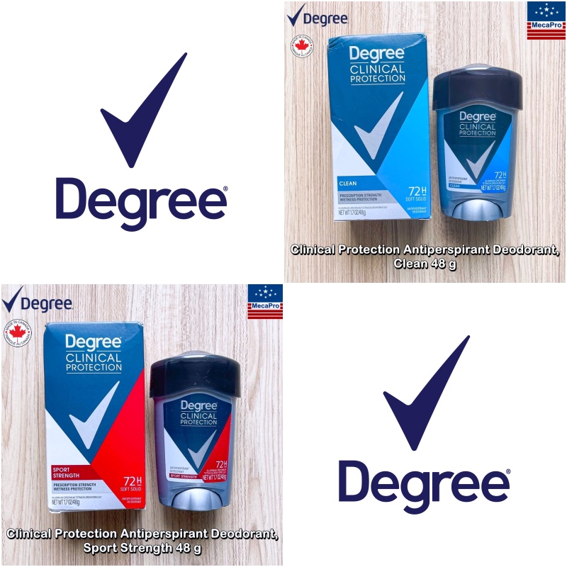 Degree® Clinical Protection Antiperspirant Deodorant 48 g โรลออนสติ๊ก ผลิตภัณฑ์ระงับกลิ่นกาย  สำหรับ