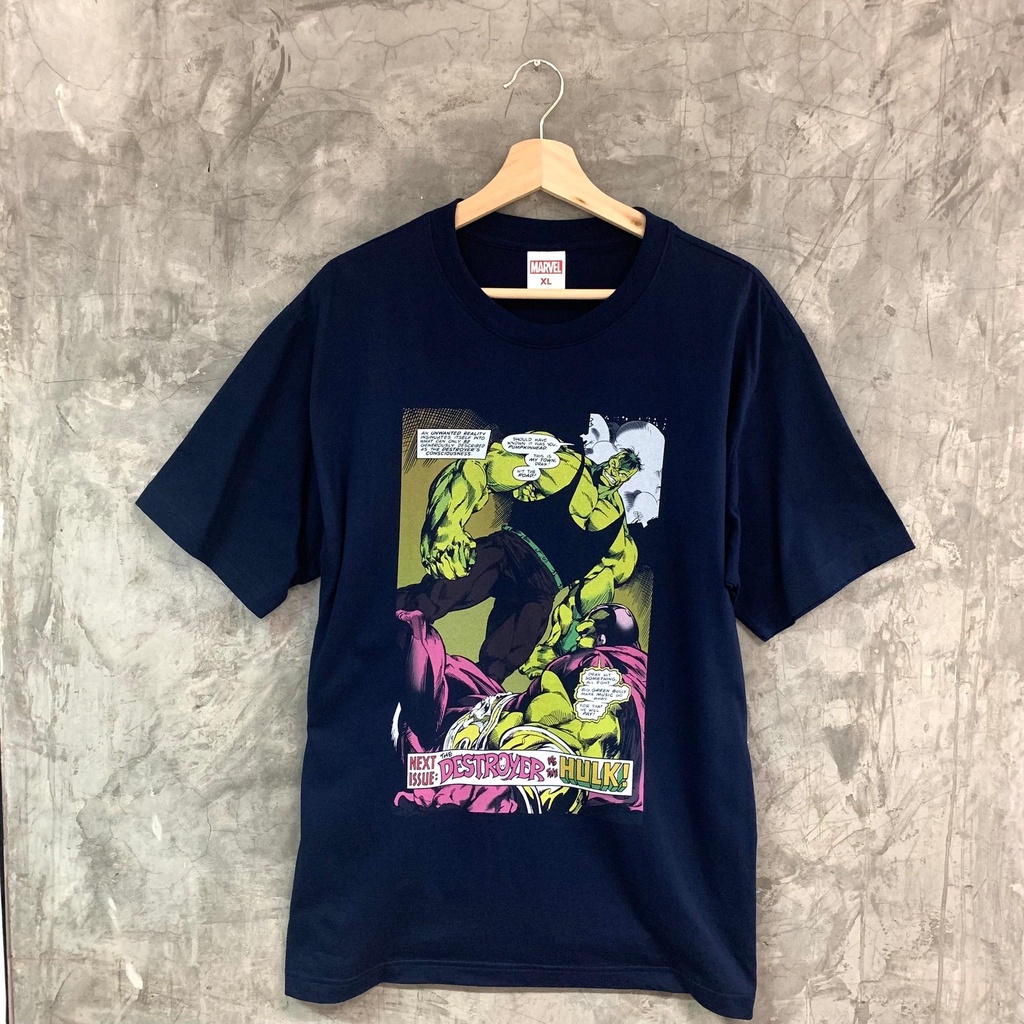 Power 7 Shop เสื้อยืดการ์ตูน HULK ลิขสิทธ์แท้ MARVEL COMICS T-SHIRTS (MVX-006)