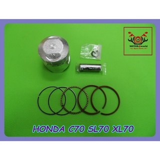 HONDA C70 SL70 XL70 PISTON with PISTON RING COMPLETE SET size 1.50 // ชุดลูกสูบ พร้อม แหวนลูกสูบ ขนาด 1.50