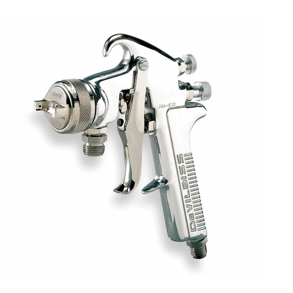DEVILBISS JGA51090FW Pressure Feed Spray Gun, Air Inlet 1/4 in, 12.0