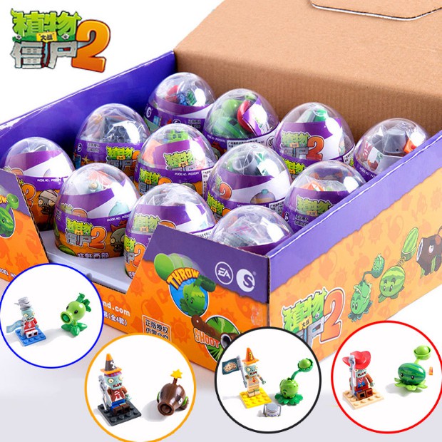 Plants Vs. Zombies, Twisted Eggs, บล็อคตัวต่อพร้อมเลโก้ของเล่นสําหรับเด็ก