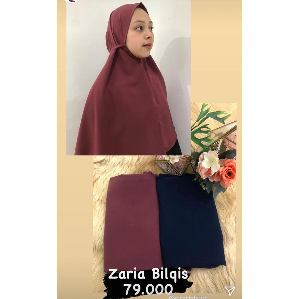 ผ้าคลุมฮิญาบ Elzatta Original / Elzatta Bergo Zaria Bilqis สําหรับตกแต่งบ้าน