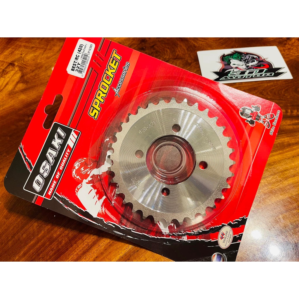 OSAKI สเตอร์กลึง BEST RC KSR 32 ฟัน 420 สเตอร์หลัง เลส RC100 CRYSTAL AKIRA สเตอร์เลส OSAKI แท้