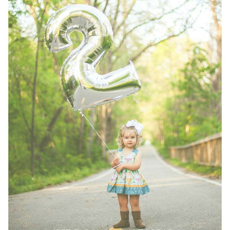 ลูกโป่งฟอยล์ฮีเลียม รูปตัวเลข 0-9 สีทอง/สีเงิน ขนาด 32 นิ้ว - รูปที่ 3