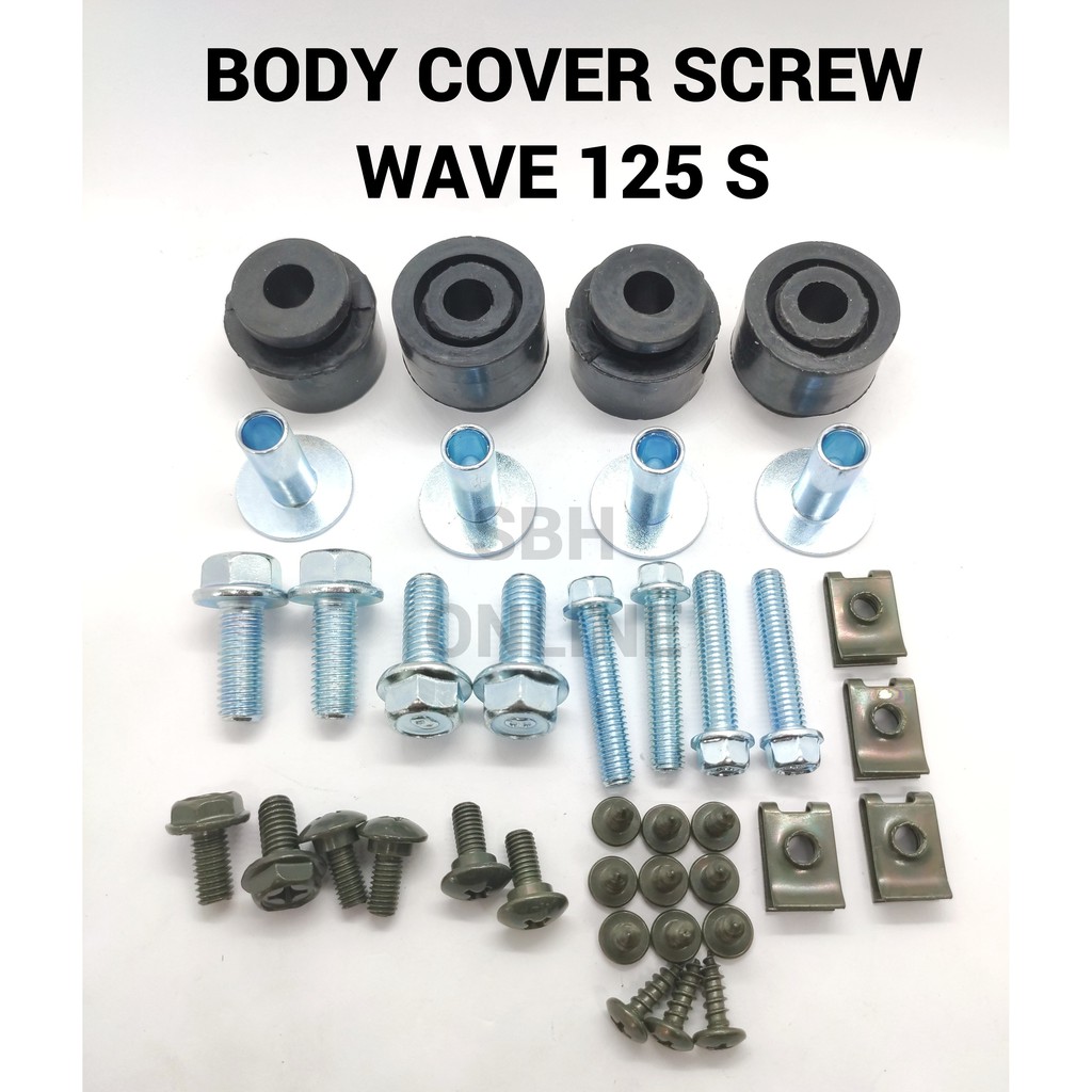 WAVE 125 S BODY COVER SCREW SET SKRU BODY SETCOVER SET SCREW