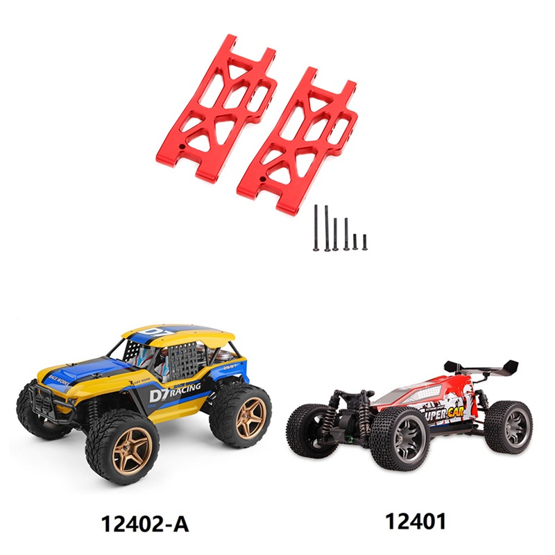 2Pcs Metal Front Lower Arm Swing Arm for WLtoys 104009 12402-A 12401 ...
