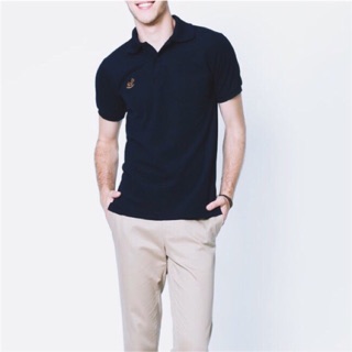 เสื้อโปโล สีพื้นMoveland POLO  T-Shirt