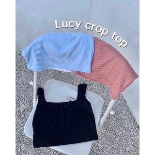 ครอปทรงคลาสสิค Lucy crop top 💓