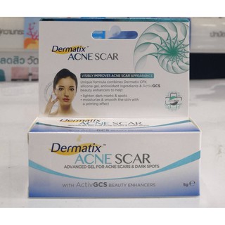 Dermatix Acne Scar Gel 5 g เจลลบรอยแผลเป็น จากสิวโดยเฉาะ ทั้งสิวอักเสบ สิวหลุม สิวนูน รอยด่างดำ จำนวน 1 หลอด