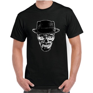 tshirtเสื้อยืดคอกลมฤดูร้อนเสื้อยืด พิมพ์ลายกราฟฟิค Heisenberg Skull Dark Walter แฟชั่นเรโทร สําหรับผู้ชายSto4XL