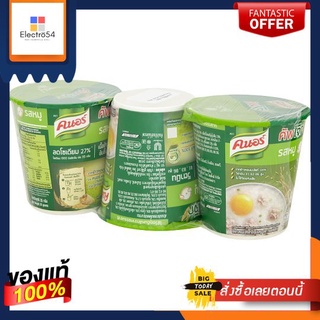 คนอร์คัพโจ๊กรสหมู 35 กรัมแพ็ค 3 ถ้วยKNORR CUP JOK PORK FLAVOUR 35G. PACK 3