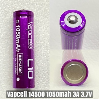 ถ่านชาร์จ Vapcell L10 14500 1050mah 3A 3.7V