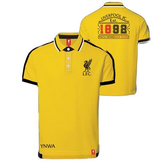 เช็คไซด์ก่อนสั่งซื้้อ !!!!!   เสื้อโปโลลิเวอร์พูล ลิขสิทธิ์แท้ LFC-PL-029   YL   ราคา 650 บาท   (สีเหลือง)