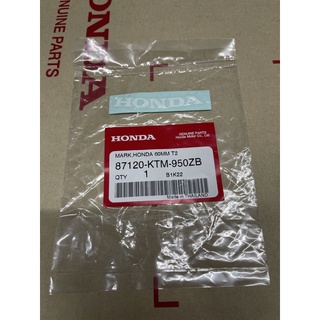 🔻เเท้​เบิก​ศูนย์​🔻สติกเกอร์เครื่อง​หมาย​ HONDA​ 60mm ติดรถWave125​ 87120-KTM-950ZB