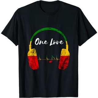 เสื้อยืด พิมพ์ลาย Rasta Reggae Music Jamaican Pride One Love สําหรับผู้ใหญ่Size S-5XL