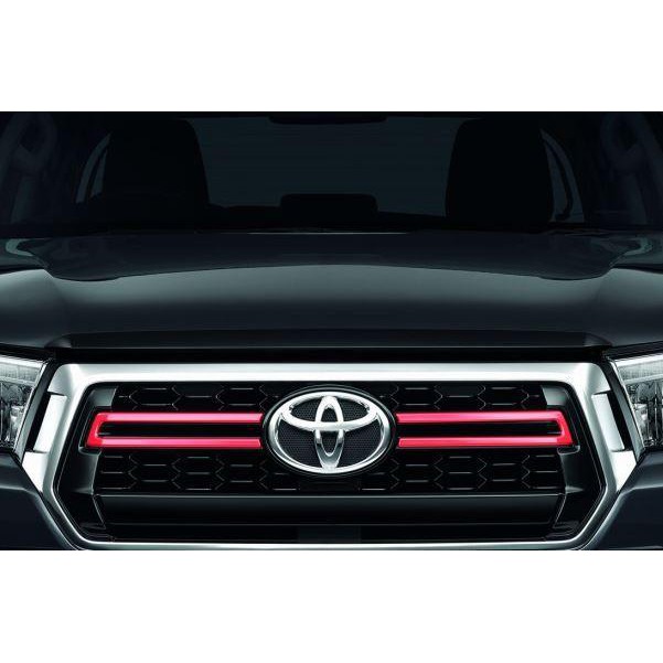 โตโยต้าแท้ คิ้วกระจังหน้า ครอบกระจังหน้า สีส้ม ชุดแต่ง โตโยต้า ไฮลักซ์ รีโว่ Toyota Hilux Revo 2015-