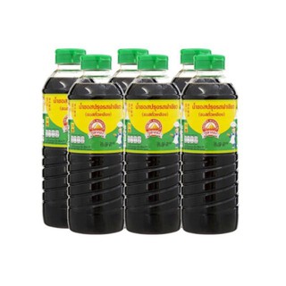 ภูเขาทอง ฝาเขียว ซอสปรุงรส ซอสถั่วเหลือง ขนาด 500ml/ขวด ยกแพ็ค 6ขวด