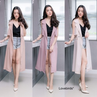 Sleeveless Chiffon Blazer