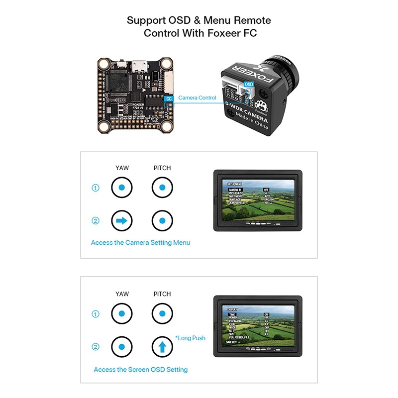 FOXEER Predator Micro-V5 Camera M8 PAL/NTSC Switchable 1.7Mm Lens 4Ms ...