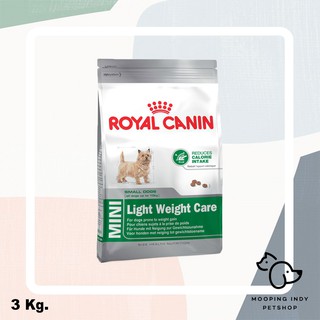 Royal Canin 3 kg. Mini light weight care อาหารสุนัขโตพันธุ์เล็กอ้วนง่าย