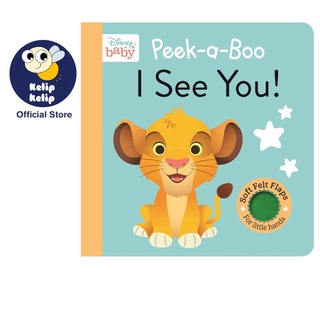 Disney Baby: Peek-a-Boo I See You! หนังสือบอร์ด เหมาะสําหรับเด็กวัยหัดเดิน