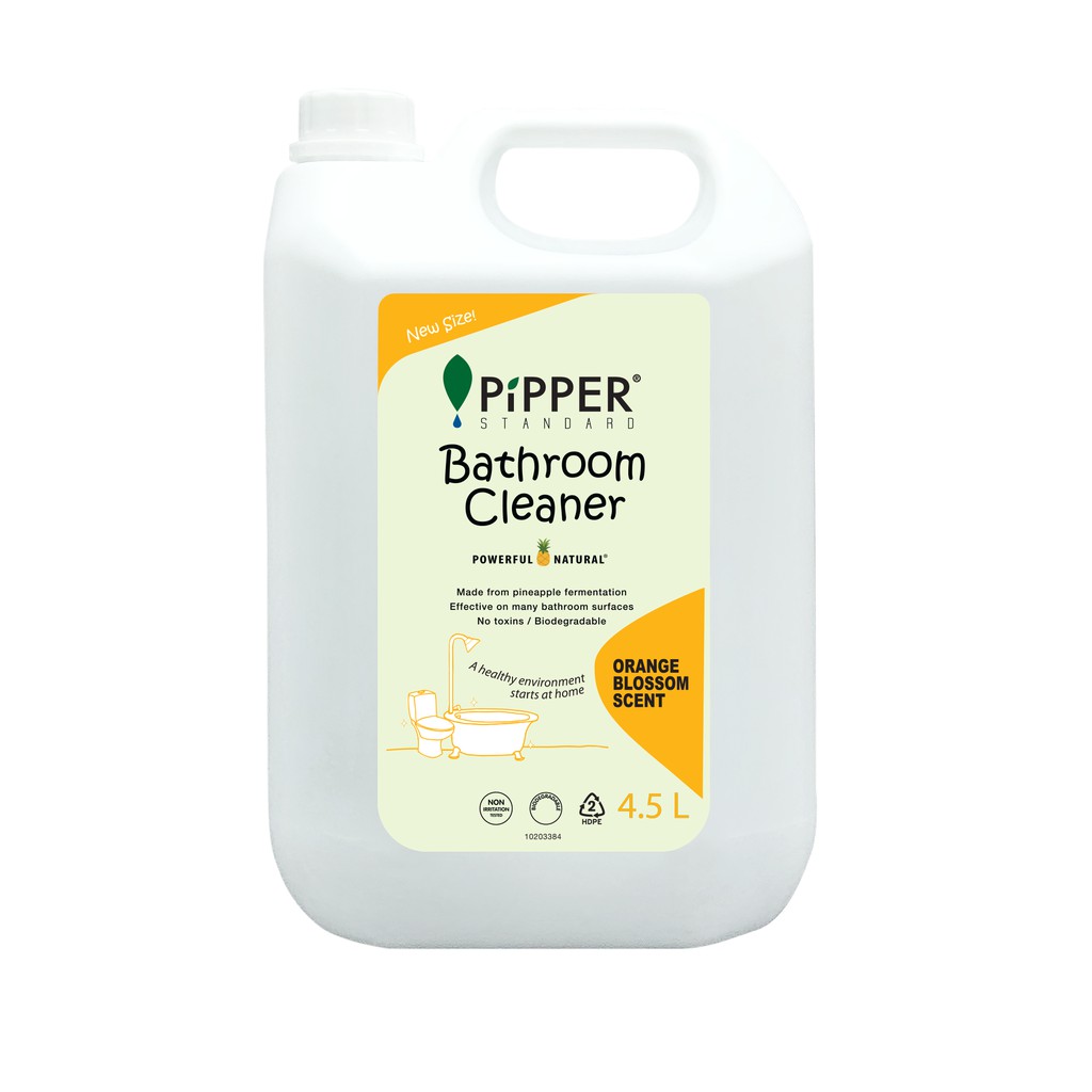 Pipper Standard ผลิตภัณฑ์ทำความสะอาดสุขภัณฑ์และห้องน้ำ กลิ่นออเรนจ์บลอสซัม แบบแกลอน 4.5L