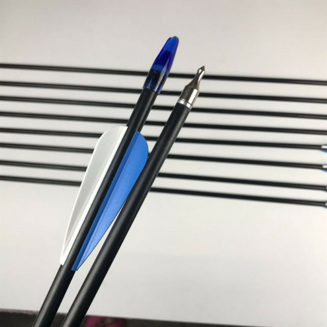 ลูกธนูไฟเบอร์กลาส 12ลูก 8mm ลูกธนูสามารถเปลี่ยนหัวได้