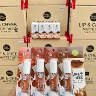 ลิปสติก Baby Bright Lip &amp; Cheek Matte Tint เบบี้ไบร์ท ลิปแอนด์ชีคแมททินท์ 2.4 กรัม ลิป เบบี้ ไบร์ท ลิป แอนด์ ชีค แมท