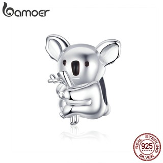 BAMOER Charm Silver For Bangle Making 925 Sterling Silver Koala Shape