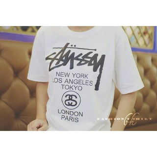 เสื้อยืดStussy สีขาว พร้อมส่ง