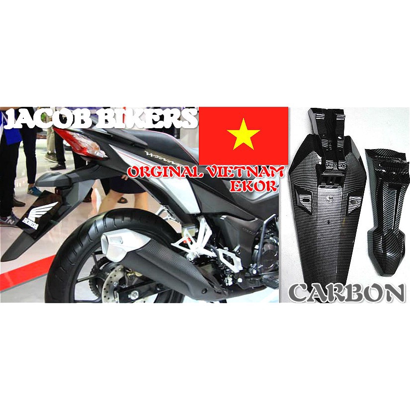 HONDA.RS150 V1 V2.REAR.FENDER.EKOR.ORIGINAL.VIETNAM.CARBON