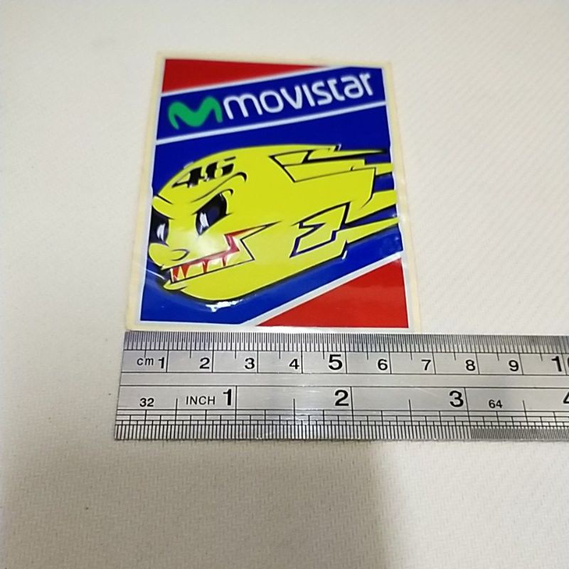 STIKER 46 MOVISTAR STIKER ROSSI STIKER MOTOR STIKER REFLECTION