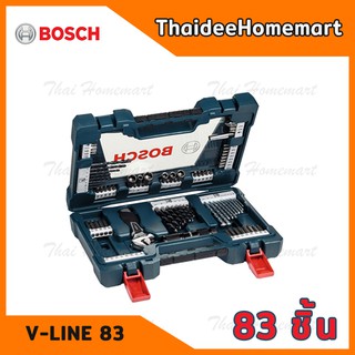 BOSCH V-LINE 83 ชุดดอกไขควงและดอกสว่าน 83 ชิ้น 2607017403