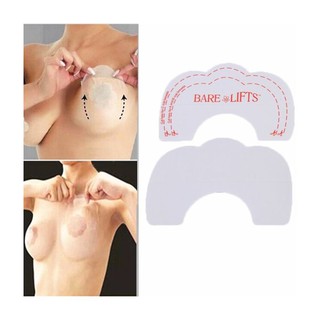 แผ่นยกกระชับหน้าอก สติ๊กเกอร์ยกกระชับ BARE LIFTS ยกนมเด้ง