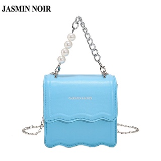 Jasmin NOIR กระเป๋าสะพายข้าง หนัง PU แต่งสายโซ่ สําหรับผู้หญิง