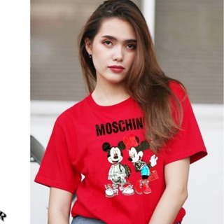  เสื้อยืด งานสกรีน มิคกี้ (SML)