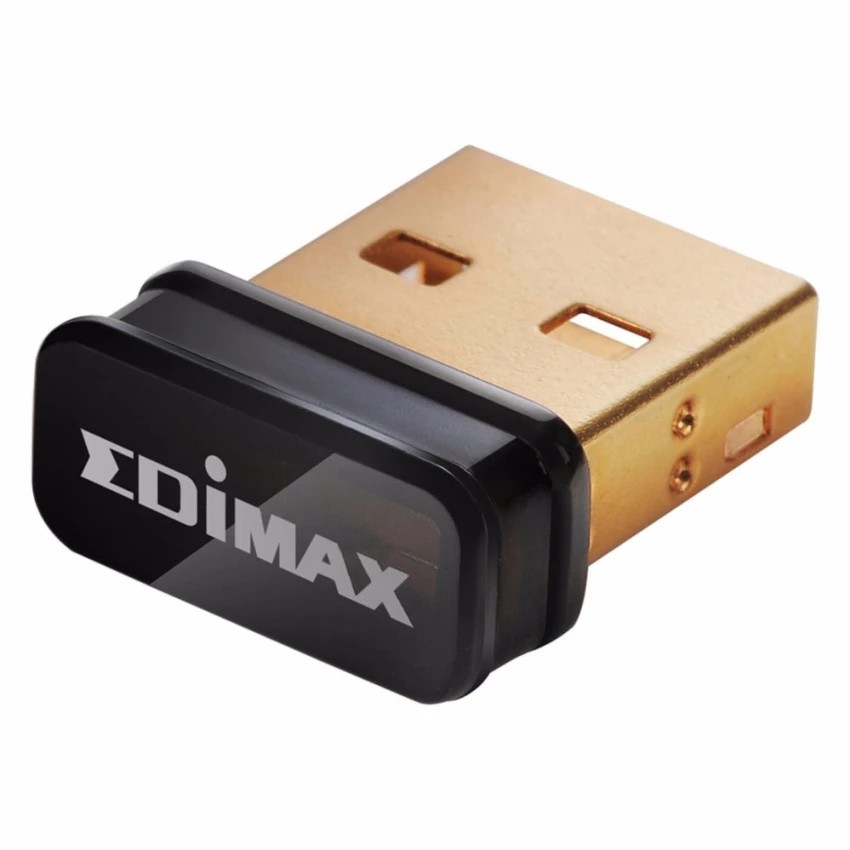 EDIMAX EW-7811Un 150Mbps 11n Wi-Fi USB Nano Adapter Supports Windows, Mac OS, Linux, Raspberry Pi / 