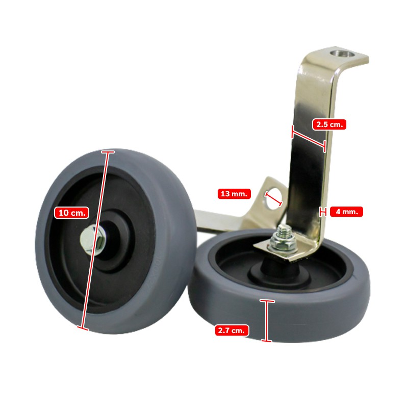 ล้อข้าง ล้อเสริม ล้อสกูตเตอร์ไฟฟ้า แข็งแรง ปลอดภัย สำหรับสกูตเตอร์ไฟฟ้า 8 นิ้ว - รูปที่ 6