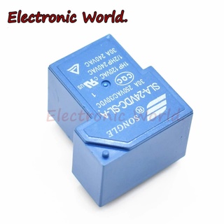 รีเลย์ไฟฟ้า SLA-05VDC-SL-a SLA-12VDC SLA-24VDC-SL-a SLA-48VDC-SL-a 5V 12V 24V 48V 30A 5PIN T90 เปิดประกาย