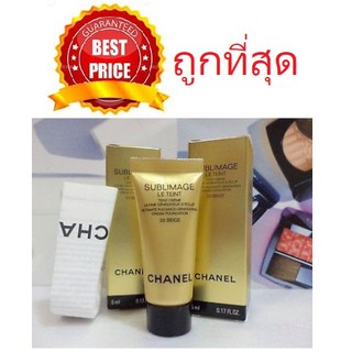 Beauty-Siam แท้ทั้งร้าน !! รองพื้นตัวท็อป CHANEL SUBLIMAGE LE TEINT ULTIMATE RADIANCE GENERATING CREAM FOUNDATION 5ml