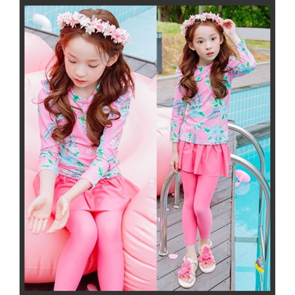 ชุดว่ายน้ำเด็กผู้หญิง (พร้อมส่ง)