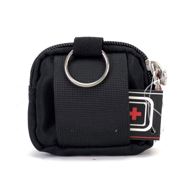 Chinatown leather กระเป๋าผ้าDAKARร้อยเข็มขัด ผ้าซิปคู่+ช่องหน้าใส่ แบงค์ เหรียญ บัตร แว่นส่องพระ บุหรี่