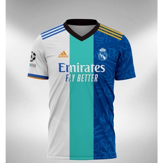 เสื้อกีฬาแขนสั้น ลายทีม Real Madrid Home Away 3rd 2022 2022