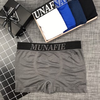 🔥🔥(n)(e)(w)Boxer munafie No.02 เนื้อผ้านิ่มบางเบา 🔖สวมใส่สบาย 🔖ไม่อึดอัด 🔖ไม่ร้อน 🔖ไม่ทำให้อับชื้น 🔖ระบายอากาศได้