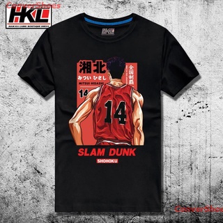 ConverShoes เสื้อยืดผู้ชายและผู้หญิง Slam Dunk T-shirt๑Slam Dunk เสื้อยืดชาย Mitsui Shou Rukawa ฤดูร้อนฉบับที่ 24 แขนสั้